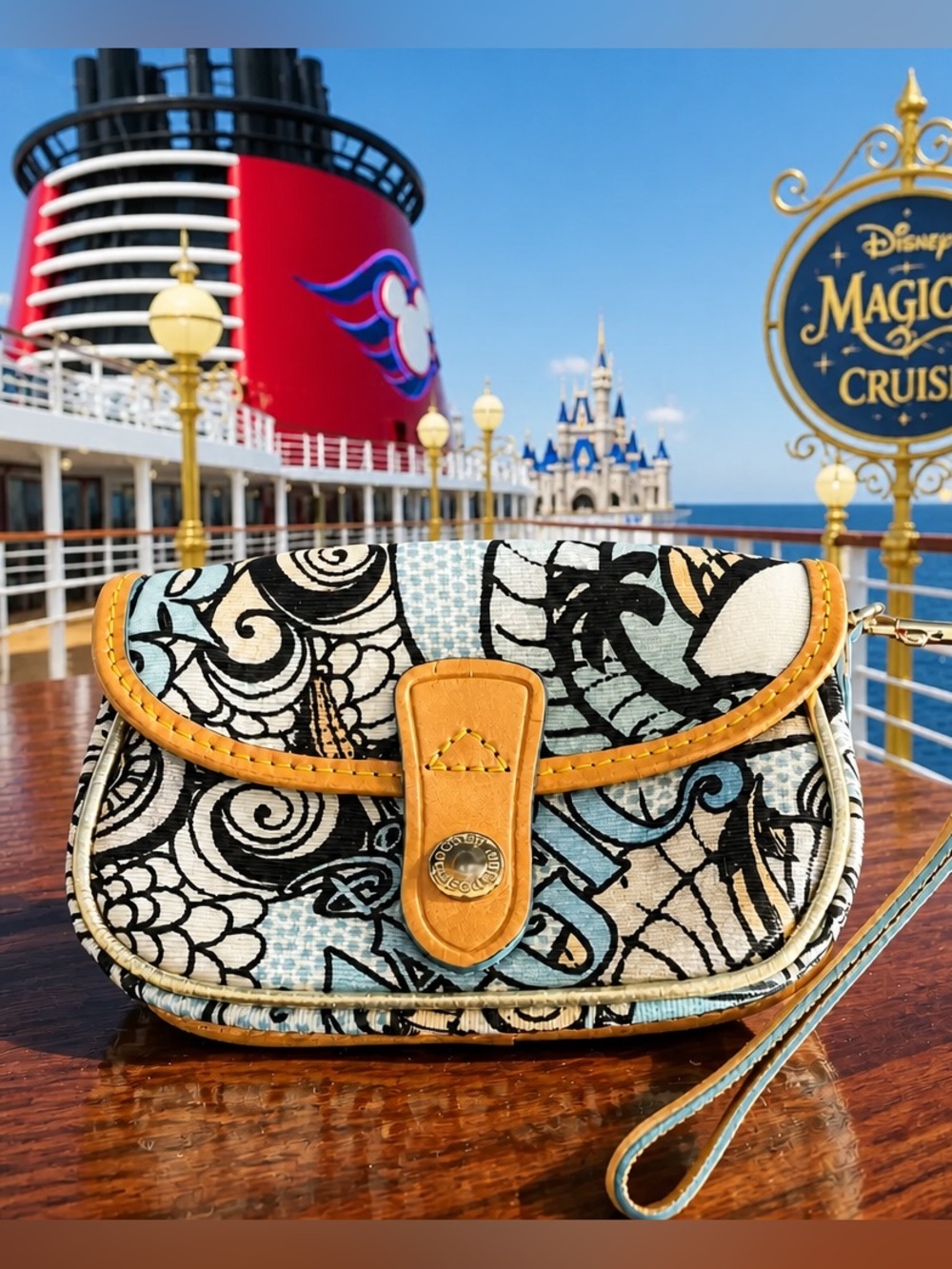 EUC RARE Disney Dooney & Bourke Disney Cruise Line
Fantasy Inaugural Edition